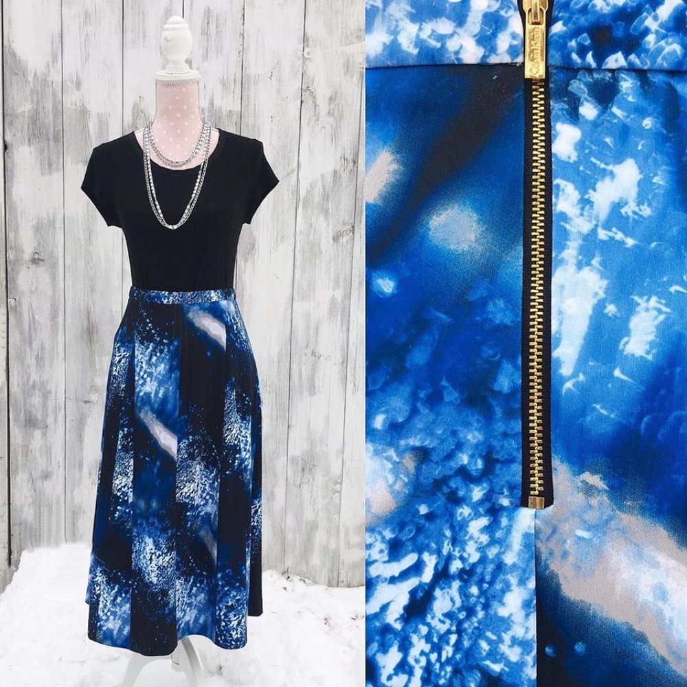 Calvin Klein Atmospheric Print Skirt